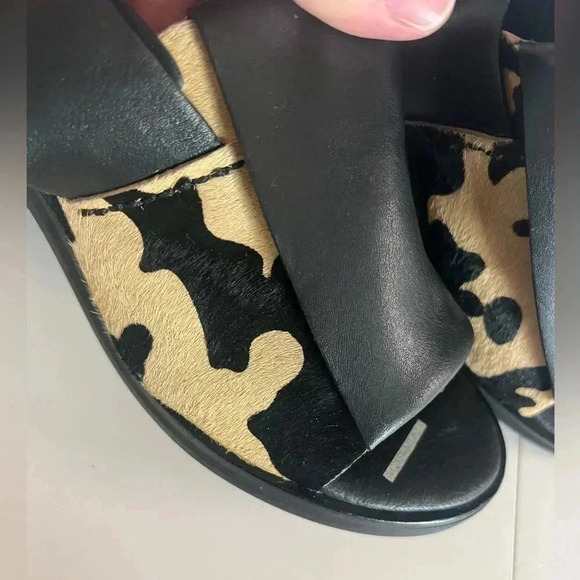 I Desire The Things That Will Destroy Me Chai Ankle Strap Black Leather Sandals - Picture 9 of 13